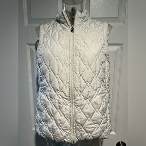 Croft & Barrow Ivory Quilted Vest